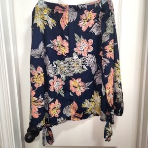 Off shoulder floral top